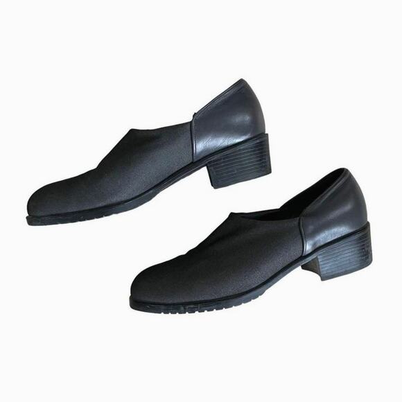 Munro American Womens Leather Pump Size 6.5M Blue Slip On Block Heels - Picture 8 of 14